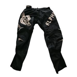 Alpha Cycle Gear Black Motorcycle Riding Racing Padded Moto Pants Mens Sz 34